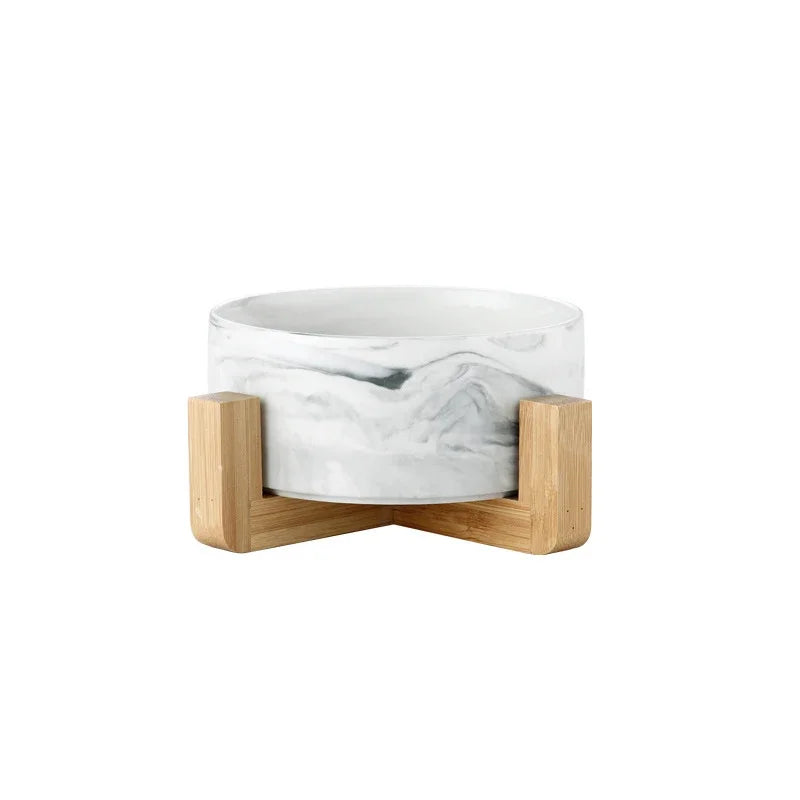 Mura Stone & Timber Dual Diner: Hand-Finished Marbled
